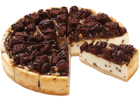 Caramel brownie Cheesecake 14 personen