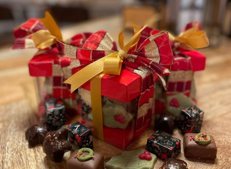 Kerst doosje bonbons 
