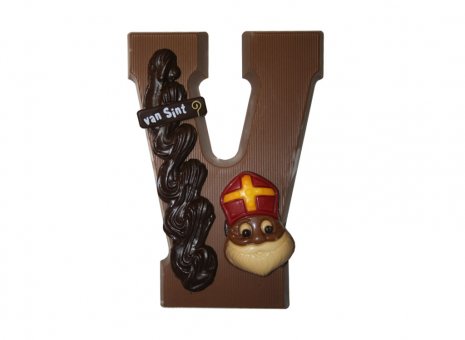 Chocolade letter V