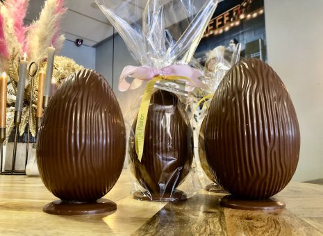 Chocolade paasei 12 cm (melk) 