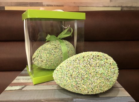 Chocolade paasei lente 