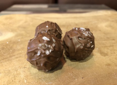 Gezouten caramel kogels