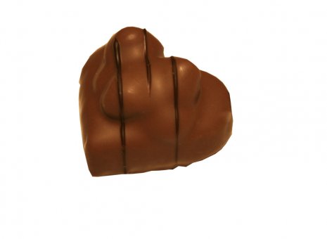Hazelnoot hartje met marsepein