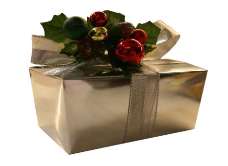 Doosje bonbons kerst goud