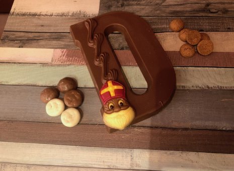 Chocolade letter D