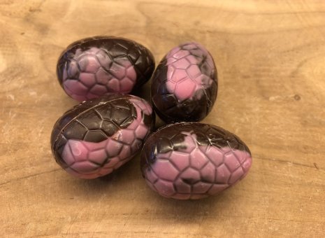 Pure eitjes met witte ganache