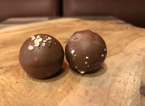 Groene thee ganache
