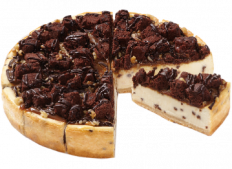 Caramel brownie cheesecake