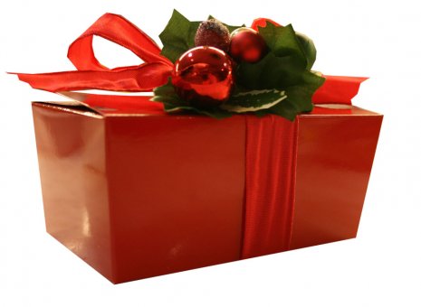 kerst doosje rood.