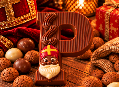 Chocolade letter P