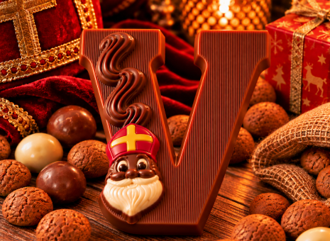 Chocolade letter V