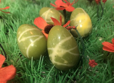 Groene praliné eitjes
