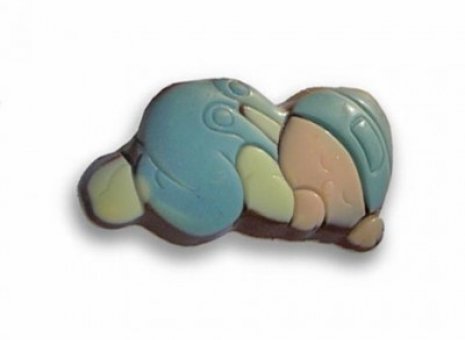 Geboorte chocolade baby's blauw