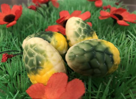Witte ganache eitjes