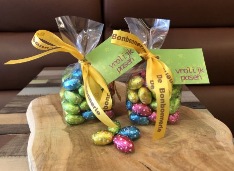 Lindt eitjes in kado verpakking